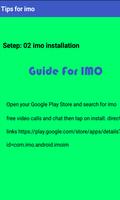 Tips For IMO free video calls Affiche