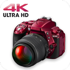 HD Camera : 4K Ultra Zoom DSLR Camera アイコン