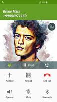 Fake Call Bruno Mars captura de pantalla 1