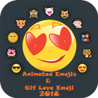 Animated Emojis & Love Emoji Gif &Love Gif Smiley icône