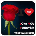 Write Text on Love photo 2018 Write Name On Heart‏ 图标