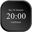 Digital Clock on Homescreen - Live Wallpaper آئیکن