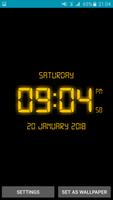 Digital Clock on Homescreen - Live Wallpaper تصوير الشاشة 3