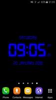 Digital Clock on Homescreen - Live Wallpaper plakat