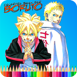Coloring book of Boruto