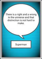 Superhero Quote of the Day Affiche