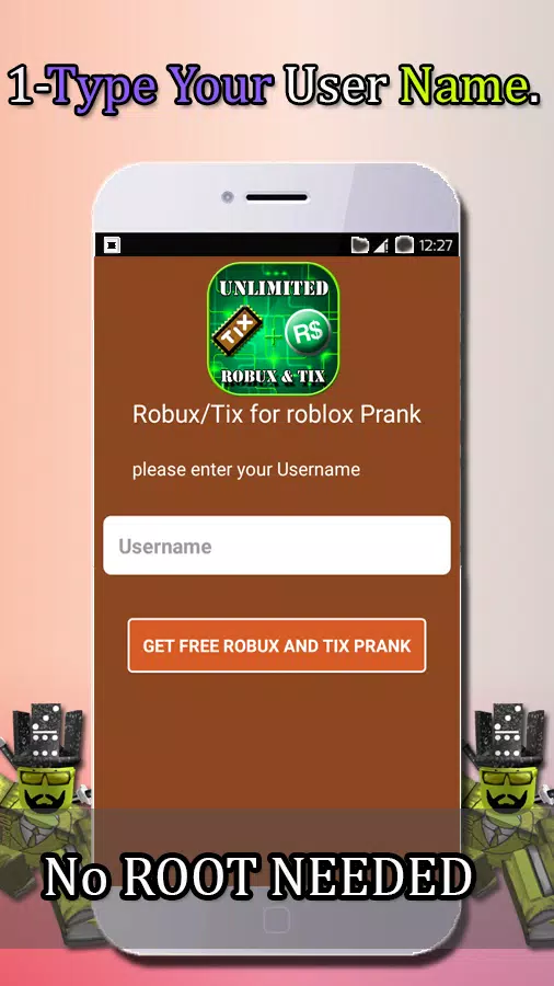 Baixar Hack for roblox - Unlimited Robux and Tix Prank recente 1.0
