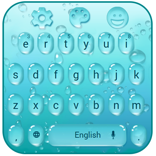 blue drop keyboard theme