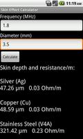 Skin Effect Calculator screenshot 1