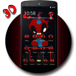 ”3D Red Hero Theme