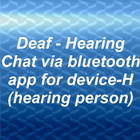 Deaf-Hearing chat. Demo trial version icône