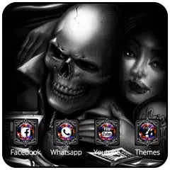 Death Girl Black Skull APK download