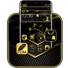 Baixar Tema de ouro preto decente APK