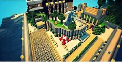 Роскошный особняк карта для Minecraft PE постер