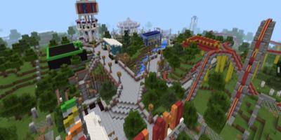 Парк с приключениями Minecraft PE plakat