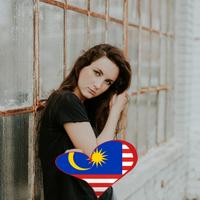 Malaysia Flag Heart Effect : Photo Editor पोस्टर