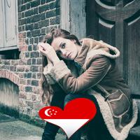 1 Schermata Singapore Flag Heart Effect : Photo Editor