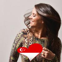 Singapore Flag Heart Effect : Photo Editor captura de pantalla 3