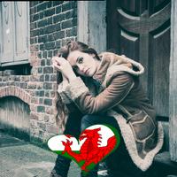 Wales Flag Heart Effect : Photo Editor 截圖 1