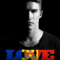 Moldova Flag Love Effect : Photo Editor Affiche