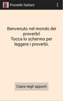 Proverbi Italiani Plakat