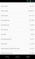 Spare Parts Price List ktm (India) Screenshot 3
