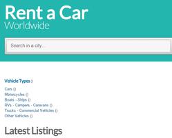 Rent a Car Worldwide Cartaz