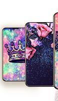 Cute Glitter Wallpaper -Girl's Favorite -Full HD Cartaz