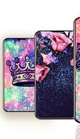 Cute Glitter Wallpaper -Girl's Favorite -Full HD Affiche