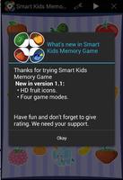 Poster Smart Kids Memory Game