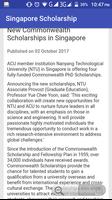 برنامه‌نما Singapore Scholarship عکس از صفحه