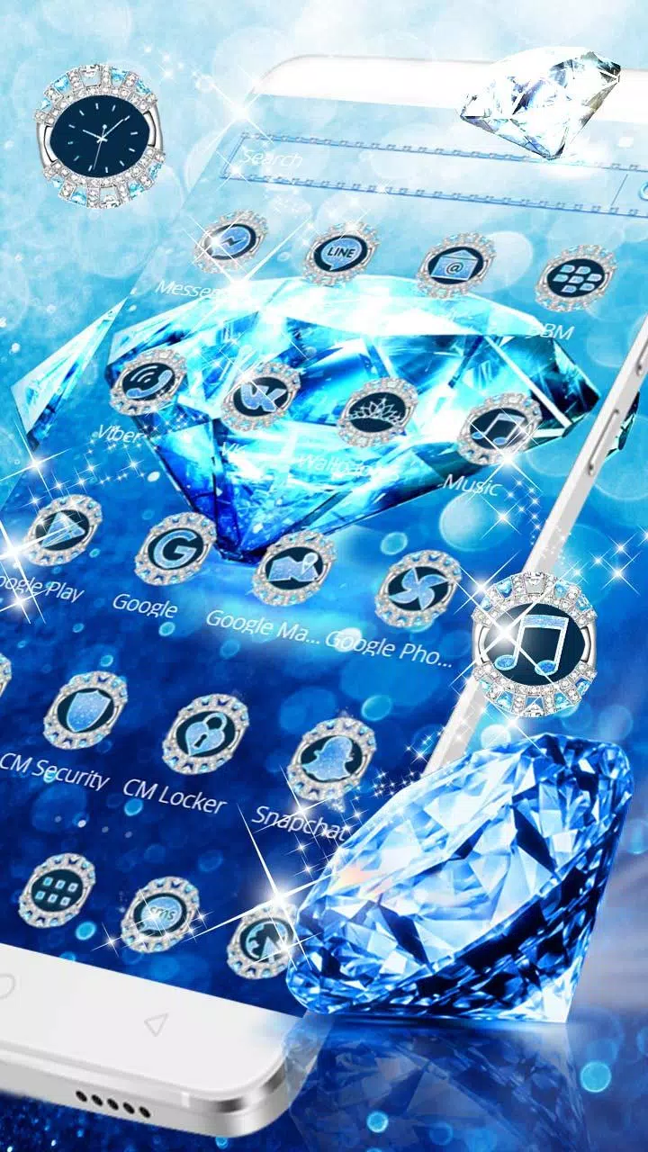Android向けのブルーダイヤモンドのテーマの壁紙 Blue Diamond Apkをダウンロードしましょう