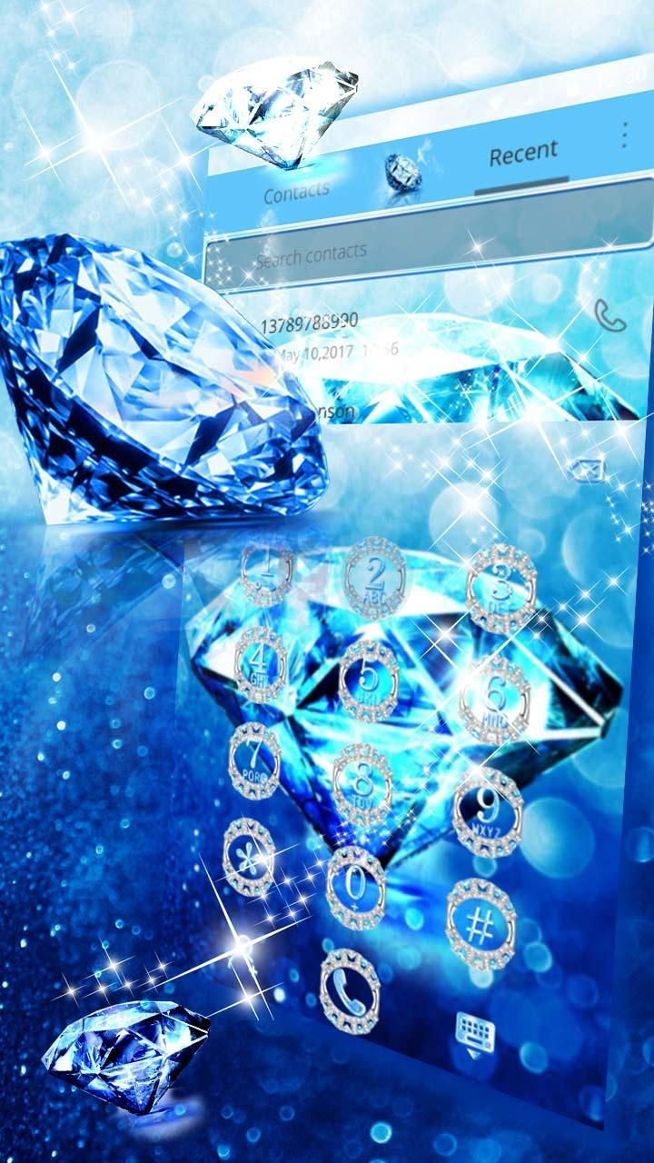 Android 用の ブルーダイヤモンドのテーマの壁紙 Blue Diamond Apk をダウンロード
