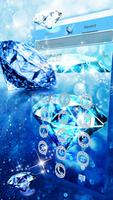 藍色鑽石主題愛心鑽石動態壁紙鎖屏 截圖 2