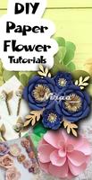 Paper Flower Guide DIY Craft Tutorial Affiche