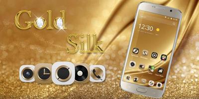 برنامه‌نما Gold Silk Luxury deluxe Theme عکس از صفحه