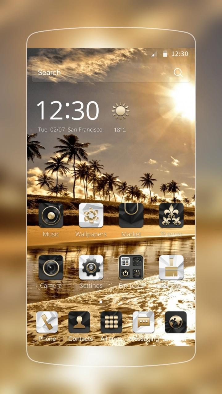 Android 用の ゴールドコーストの高級テーマ アンドロイド携帯電話用 Apk をダウンロード