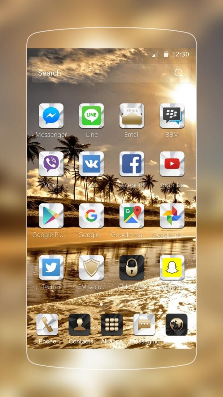 Android 用の ゴールドコーストの高級テーマ アンドロイド携帯電話用 Apk をダウンロード