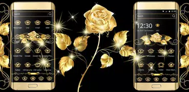 ゴールドローズテーマラグジュアリーゴールド Gold Rose Theme Luxury Gold