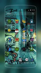 skeleton street  graffiti APK download