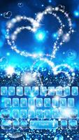 الأزرق بريق البريق الموضوع Blue Glitter Sparkle الملصق