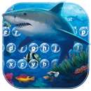 màu xanh lam cá mập Nước chủ đề APK