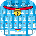 Blauw kat magie zak thema-icoon