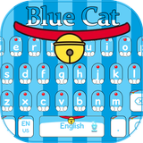 Bleu chat magie poche thème icône