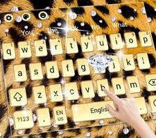 Gold Leopard Print Keyboard Theme screenshot 1
