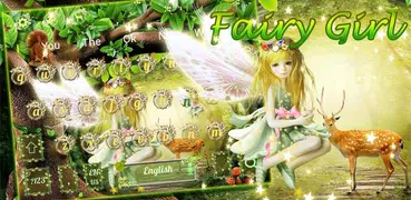 Hada niña flor tema teclado Fairy Girl Flower