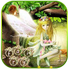 妖精の女の子の花のテーマのキーボード Fairy Girl Flower アプリダウンロード