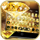 الذهب الماس لوحة المفاتيح موضوع Gold Diamond أيقونة