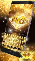 Goud diamant toetsenbord thema Gold Diamond screenshot 1