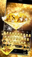 Or diamante clavier theme Gold Diamond capture d'écran 2